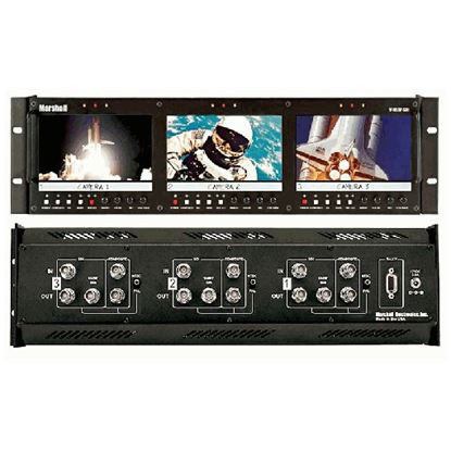 Obrázek V-R63P-SDI Triple 5.8” Rack Mounted LCD Panel with 10-bit SDI Input